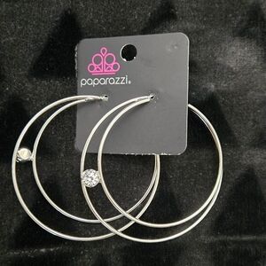 Paparazzi Life of the Party Theater Hoop Earrings